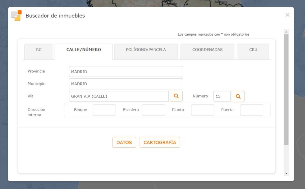localizar terreno en el catastro